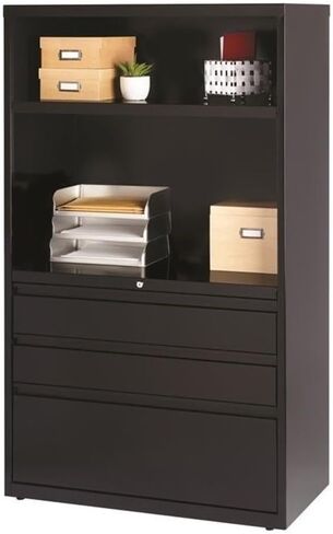 Hirsh 36-in Wide HL8000 Series Box/Box/File Lateral Combo File Cabinet Black in Saudi Arabia