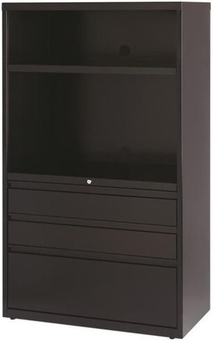 Hirsh 36-in Wide HL8000 Series Box/Box/File Lateral Combo File Cabinet Black in Saudi Arabia