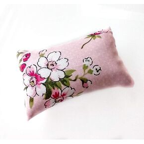Emery Pincushion for Sewing - Filled with Abrasive Emery Sand - Handmade in USA (2"x3", Pastel Floral on White)