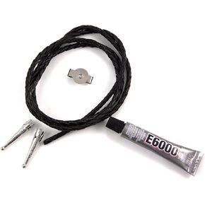 JewelrySupply Create Your Own Bolo Tie Kit - Bolo Cord, Slide, Tips & Glue