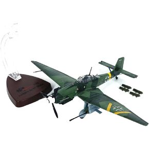 Alloy German Stuka JU-87G2 Attack Plane Model Aircraft Model 1:72 Model Simulation Science Exhibition Model