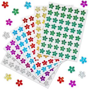 1440pcs Holographic Stickers, Reward Stickers for Kids - Bulk Small Flower Stikers for School Classroom Student Teacher Supplies Behavior Reward Chart (0.6") FL-30A