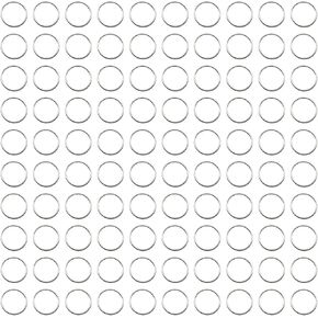 100pcs Round Split Rings Stainless Steel Crystal Lamp Connection Rings for Chandeliers,Crystal Curtain,Crystal Garland,Necklaces,Keys,Jewelry Making Accessories 12mm