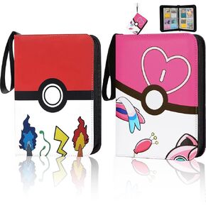 2 Card Binder - Top Loader Binder 4 Pocket ، 400 Pocket Card Card Binder Double -Side ، ألبوم مجموعة بطاقة Pu Leather Premium لـ MTG ، البطاقات الرياضية ، TCG ، بطاقات اللعبة