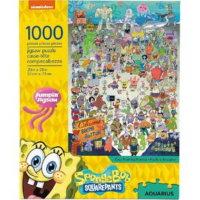 AQUARIUS SpongeBob SquarePants Puzzle (1000 Piece Jigsaw Puzzle) - Officially Licensed SpongeBob Merchandise & Collectibles - Glare Free - Precision Fit - 20 x 28 Inches