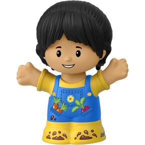 Little People Replacement Part for Fisher-Price Preschool Farm Playset HPX87 - Replacement Female Farmer Figure - Wearing Blue Overalls