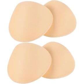 2Pairs Beige Foam Shoulder Pads Self Adhesive Shoulder Cushion for Blazer and Coat Sewing Thick Versatile Clothing Accessories for Women
