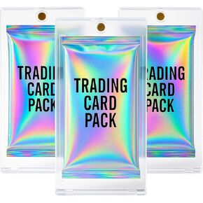 Booster Pack Protector Case - Magnetic UV Holder for Standard US Size Trading Card Packs - Perfect for TCG, Sports Cards, Vintage, Collectible, Rare and More! 3-Pack