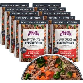 Health Extension Gently Cooked Chicken & Pumpkin Dog Food, Human-Grade & Shelf-Stable with Superfoods, Supports Digestion, Immunity, Skin & Coat, 9 oz Pouch (Pack of 5) in Saudi Arabia