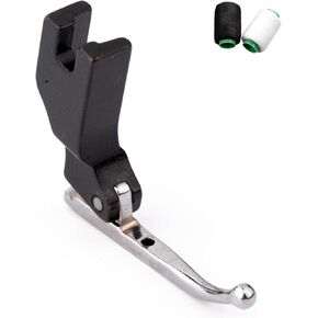 P369 Presser Foot, New Bead Sequin Special Presser Foot, Foot Wedding Dress Bead for Sewing and Beaded Fabric, No-Bead-Tapping, Anti-Curl & Fabric-Holding for Evening Gowns, Fashion Fabrics(2pcs Silve