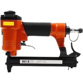 Oil-Free Pneumatic Staple Gun Pneumatic Nail Gun 21GA 8016 Pneumatic Nail Gun Upholstery Stapler Suitable for Sofa Roof Floor Interior Decoration Furniture