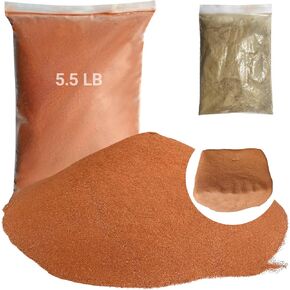 5.5 LB 400 Mesh Fine Casting Sand & 0.22 LB of Soil That Increases Viscosity,Reusable Molding Clay,Foundry Sand for Metal Jewelry Crafting in Silver, Copper, Aluminum, Clay for Detailed Replicas