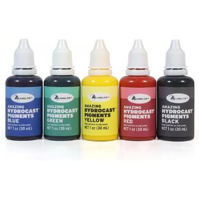 Alumilite Amazing HydroCast Pigment (5-Pack), High-Concentration, Customizable Dyes for Stunning Decorative Art, Planter Pots, and Home Decor, Perfectly Formulated for HydroCast