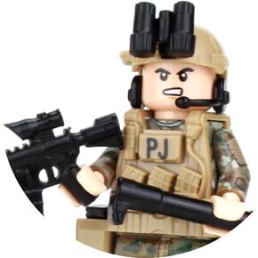 Battle Brick1.6 Inches Tall U.S. Air Force Pararescue PJ OCP Custom Minifigure | Collectible Genuine Military Minifig | Printed Camo | Gear Made in The USA | Great Gift for Ages 10+ to Adult AFOL