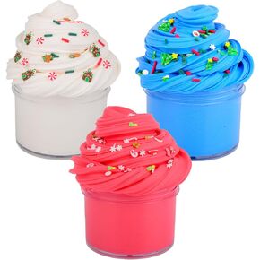 Axolotl Butter Slime Kits for Girls Boys,with Blue Charms,Super Soft and Non Sticky,DIY Scented Slime Party Favor for Girls Ages 8-12, Axolotl Slime Toy for Kids 7oz