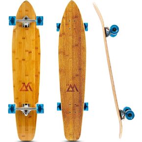 Magneto 44 بوصة Kicktail Cruiser Longboard Skatboard | الخيزران وسطح القيقب الصلب | مصنوع للبالغين والمراهقين والأطفال