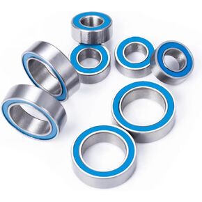 RC Car Upgrade Part for Mini for E-revo Brushless 1/16 Metal 8pcs Bearing Kit M2 Dowel Pins Fixing Shaft Lock Bar RC Car Model Upgrade Parts