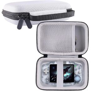 WERJIA Hard Case Compatible with RG34XX/R36MAX Retro Handheld Game Console (Grey)