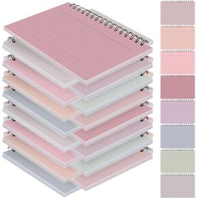 800 Pcs 4x6 Multicolor Spiral Index Cards with Ring, Ruled Flash Cards Lined Note Pad for Office to Do Lists, Studying Nursing Essentials, 8 Morandi Colors