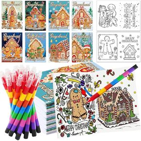 48 PCS Christmas in July Coloring Books Bulk Mini Colling Books for Summer July July Christmas Party Form in Kuwait