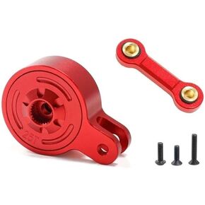 Metal 23T 25T Servo Saver with Fixed Link Compatible with 1/10 3S 4S Big Rock Granite KRATON Outcast SENTON 1/8 Mojave Typhon Vendetta(23T Blue)
