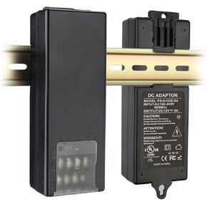 محول إمداد الطاقة تيار مستمر 12 فولت 5 أمبير 4 قنوات Din-Rail لتوزيع الطاقة لكاميرا CCTV الأمنية مع صمام PTC، مدرج في قائمة UL