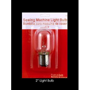 Light Bulb Push in Base for Domestic Sewing Machine 2", 1pc