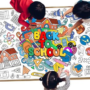 Giant Coloring Poster for Classroom Wall Versatile 31.5X 72 Inches Jumbo Coloring Tablecloth Books Crafts Activities Gifts for Classroom Home Birthday Party Supplies Favor(Bee)