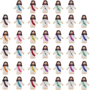 Little Jesus Figures Jesus Loves You Mini Jesus Figures Hide and Seek Religious Party Favors Sunday School Easter Egg Stuffers (20PCS)