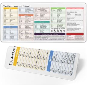 Excel Cheat Sheet Desk Pad Extended XL Office Keyboard Mat (31.5" x 11.8") Inch, 3mm Thick Excel Shortcuts Mouse Pad, Stitched Edges Non-Slip Base (Q Black excel)