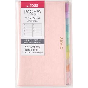 NOLTY PAGEM Compact-i Memo Free Log, Japanese Edition, Pink