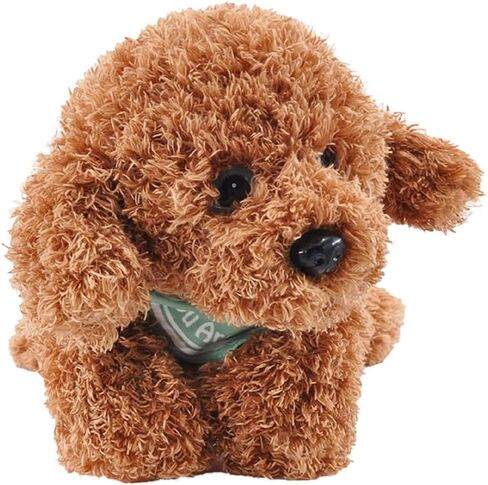 Dog Stuffed Animal, Golden Doodle Puppy Plush Toy with Realist Weighted Soft Dog Stuffed Gift for Kids，11 inches (Brown Color) in Saudi Arabia