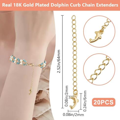 Beebeecraft 1 Box 20pcs سوار سلاسل موسع Bulk 925 Sterling الفضة المطلية النحاس النحاس النحاس المسيل للدموع سحر تمديد السلاسل Crb tails لتصنيع المجوهرات أساور القلادات. in Kuwait