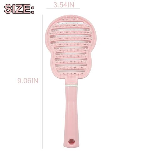 فرشاة دبوس الصديقة للبيئة للكلاب والقطط | مقبض مريح فرشاة الحيوانات الأليفة للشعر الرطب أو الجاف ، أداة الاستمالة اللطيفة للحيوانات الأليفة والوردي in Kuwait