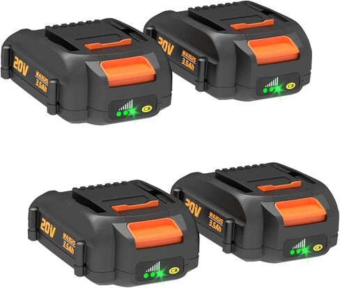 2 حزمة بطارية ليثيوم Worx 20 فولت بديلة 6500 مللي أمبير في الساعة، متوافقة مع بطارية Worx 20 فولت WA3578 WA3575 WA3520 WA3525 WG151s WG155s WG251s WG255s WG540s WG890 أدوات كهربائية لاسلكية in Saudi Arabia