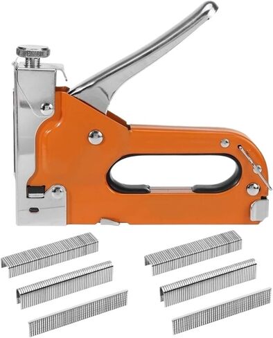 Oil-Free Pneumatic Staple Gun 3 in 1 Manual Nail Stapler Gun with 600pcs Nails for Furniture Upholstery Furniture Staple Gun Household Hand Tool in Saudi Arabia