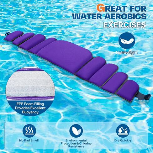 Swim Belt Aquatic Exercise Equipment: Sportneer Aqua Float Belts Swimming Exercise Pool Jogger Floatation Aid Buoyancy Belt Water Training Accessories for Adults Youth Fitness Workout Therapy in Saudi Arabia