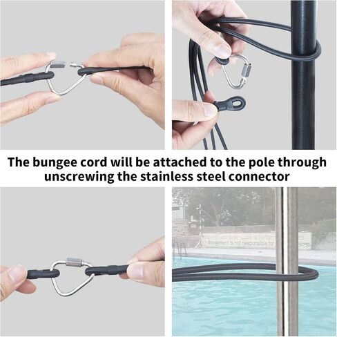 UCEDER Swim Ankle Strap Stationary Swimming Swim Resistance Strap Swim Training Tether Swim Training Leash in Kuwait