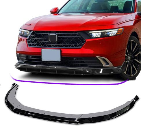 جناح ممتص الصدمات الأمامي القديم متوافق مع Honda Accord Sedan SE/EX-L/LX/Touring 2018-2020، طقم الجسم المفسد أسفل الذقن، جناح رياضي سفلي in Kuwait