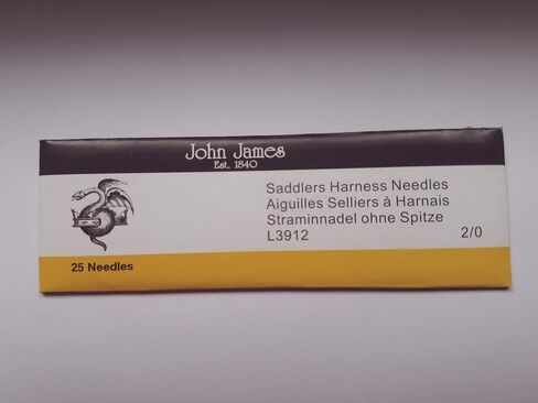 John James Saddlers Harness Needles - Rounded Point - 25 Pack, Size 002 - Medium in Kuwait