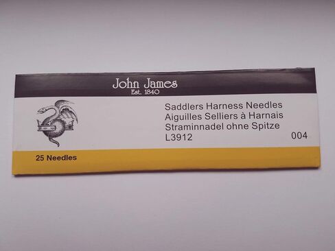 John James Saddlers Harness Needles - Rounded Point - 25 Pack, Size 002 - Medium in Kuwait