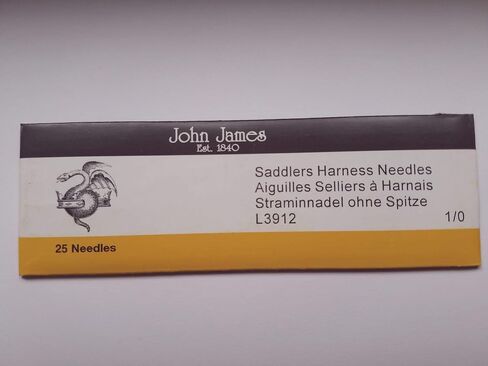 John James Saddlers Harness Needles - Rounded Point - 25 Pack, Size 002 - Medium in Kuwait