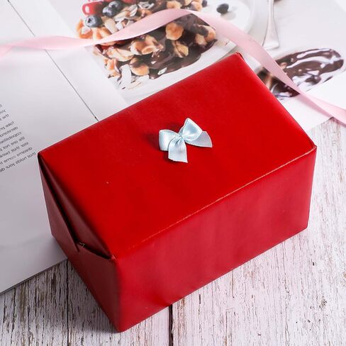 100 قطعة صغيرة الأزرق ، أقواس شريط الساتان الصغيرة للحرف اليدوية ، أقواس تويست صغيرة أقواس الحرف اليدوية للاختلاف DIY هدية زفاف عيد ميلاد عيد الميلاد (الأزرق) in Kuwait