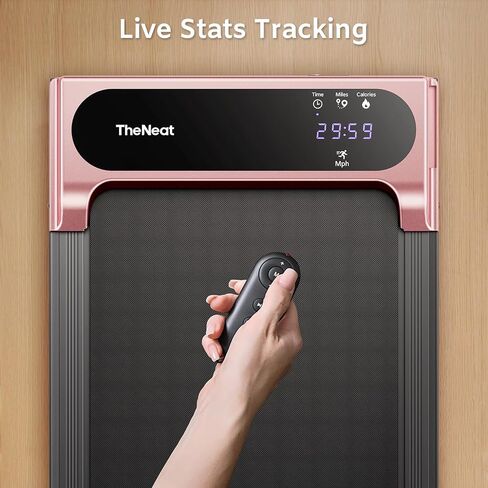 Under Desk Walking Pad Treadmill, TheNeat Portable Treadmill for Home and Office, 2.5HP Ultra Quiet Under Desk Treadmill 2 in 1 for Walking and Jogging, Remote Control, LED Display, Walking Treadmill in Saudi Arabia