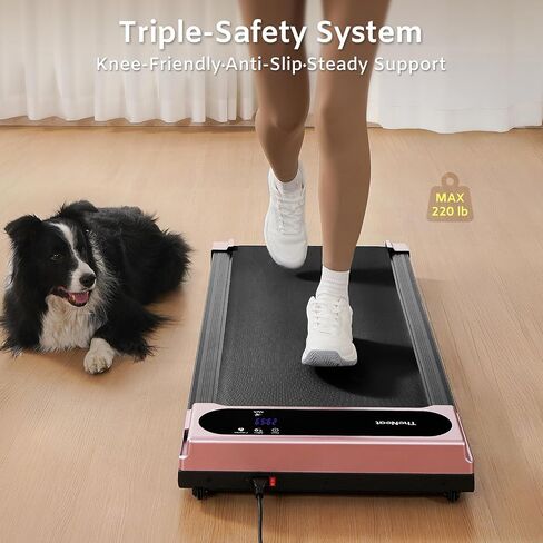 Under Desk Walking Pad Treadmill, TheNeat Portable Treadmill for Home and Office, 2.5HP Ultra Quiet Under Desk Treadmill 2 in 1 for Walking and Jogging, Remote Control, LED Display, Walking Treadmill in Saudi Arabia