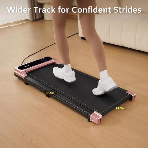 Under Desk Walking Pad Treadmill, TheNeat Portable Treadmill for Home and Office, 2.5HP Ultra Quiet Under Desk Treadmill 2 in 1 for Walking and Jogging, Remote Control, LED Display, Walking Treadmill in Saudi Arabia