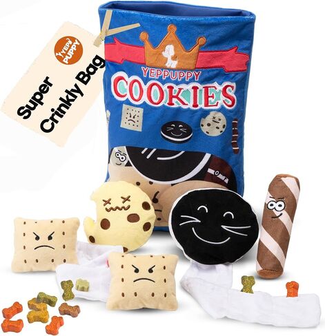 YEPPUPPY Dog Plush Toy Set with Snack Bag (Potato Chips) in Saudi Arabia