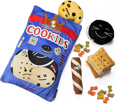 YEPPUPPY Dog Plush Toy Set with Snack Bag (Potato Chips) in Saudi Arabia