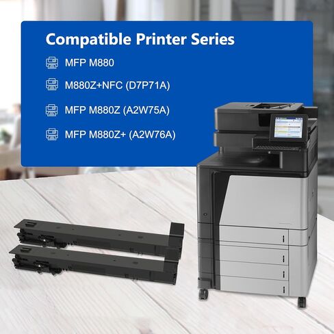 2-pack 827a toner Magenta High Toner Toner Cartridge مع استبدال رقاقة لـ HP Color Enterprise Flow MFP M880 M880Z+ M880Z M880Z+ NFC Printer | CF303A in Saudi Arabia