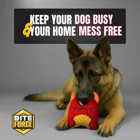 Dog Toy - Durable & Strong Red Monster Dog Toy, Kevlar-Reinforced for Aggressive chewers in Kuwait